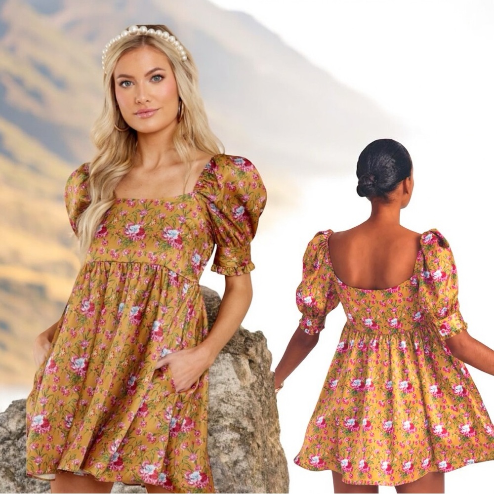 Love Shack Fancy Bennington Dress in Ruby Goldmine 
Size 00